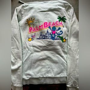 Like new Roller Rabbit "Palm Beach" zip up sweatshirt size M